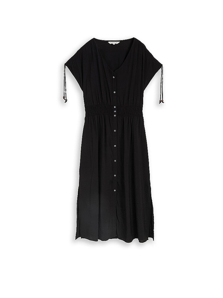 TOM TAILOR Midikleid  schwarz | 38