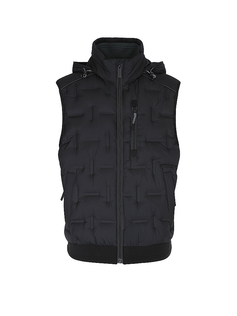 TOM TAILOR Steppweste schwarz | S