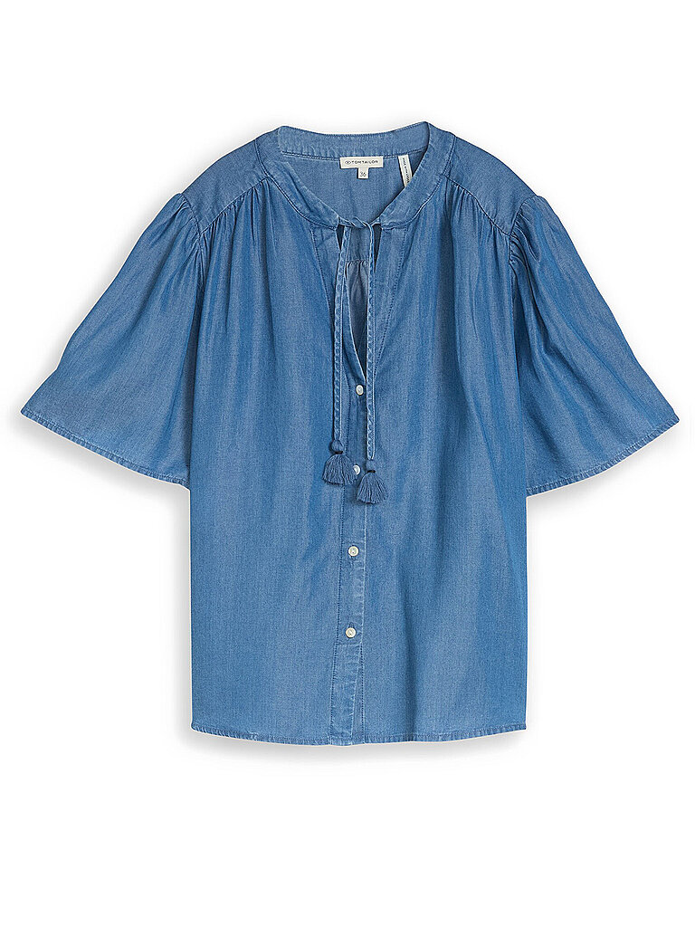 Bluse mit Pompons Damen Tom Tailor