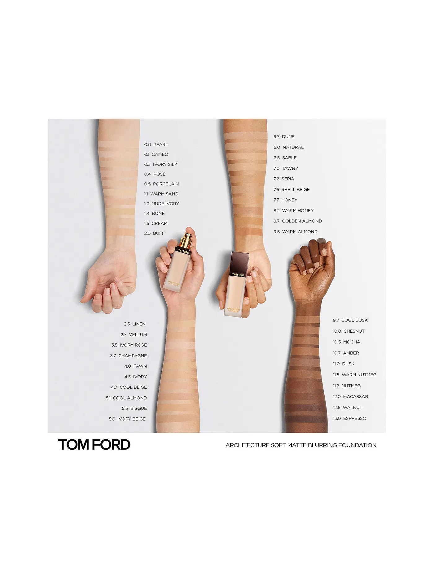 TOM FORD BEAUTY | Architecture Soft Matte Foundation  (1.1 Warm Sand) | rosa