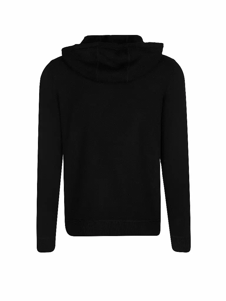 TOM RUSBORG | Kaschmir Kapuzensweater - Hoodie  | schwarz