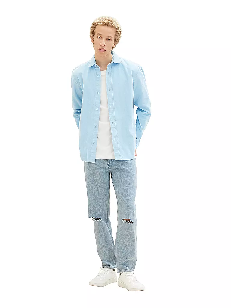 TOM TAILOR DENIM | Cordhemd | hellblau