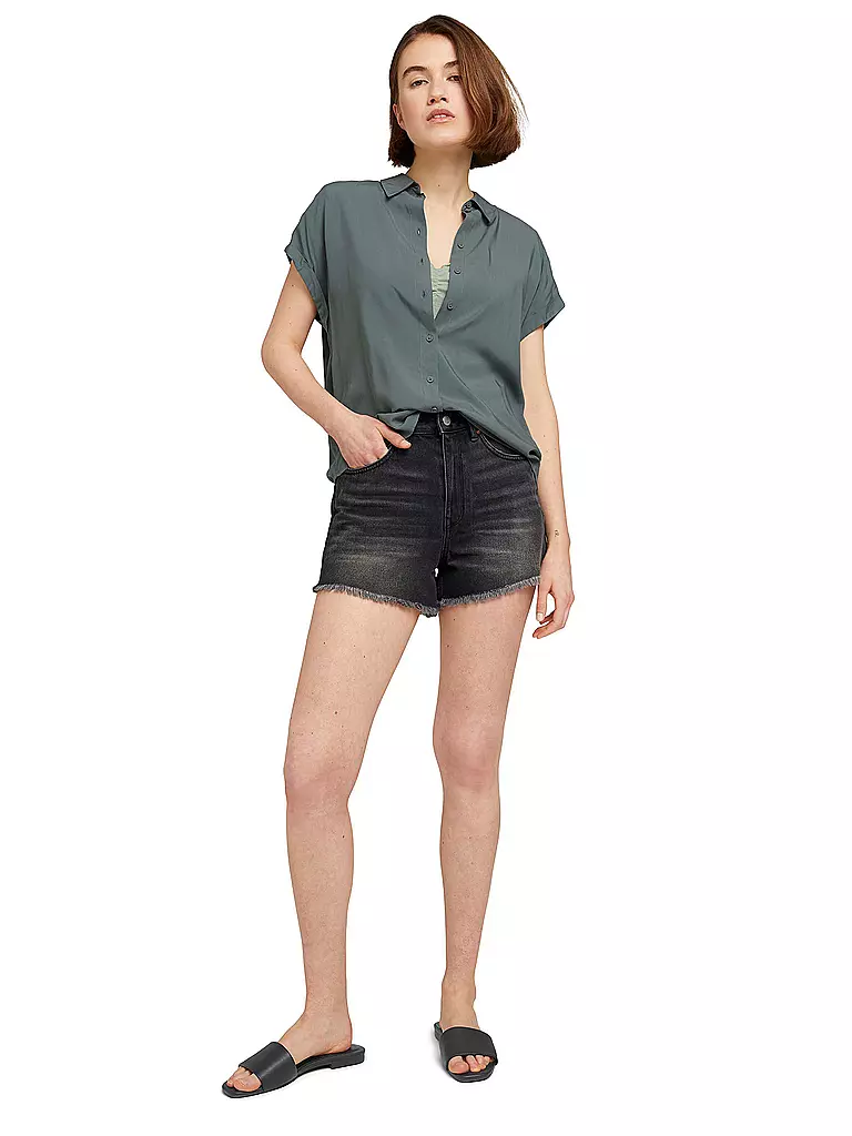 TOM TAILOR DENIM | Jeans Shorts Mom Fit | grau