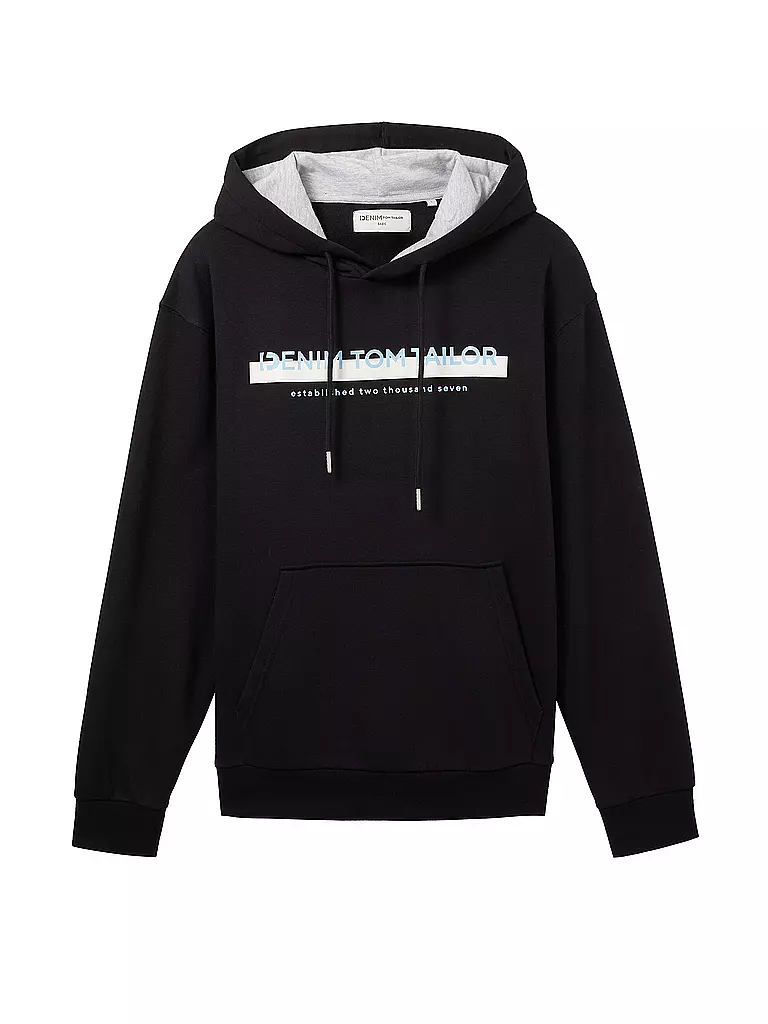 TOM TAILOR DENIM | Kapuzensweater - Hoodie | schwarz