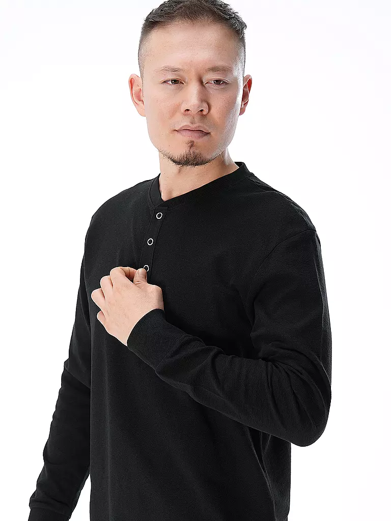 TOM TAILOR DENIM | Langarmshirt | schwarz