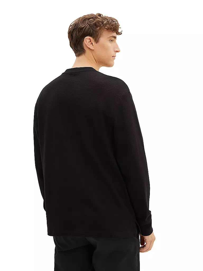 TOM TAILOR DENIM | Langarmshirt | schwarz