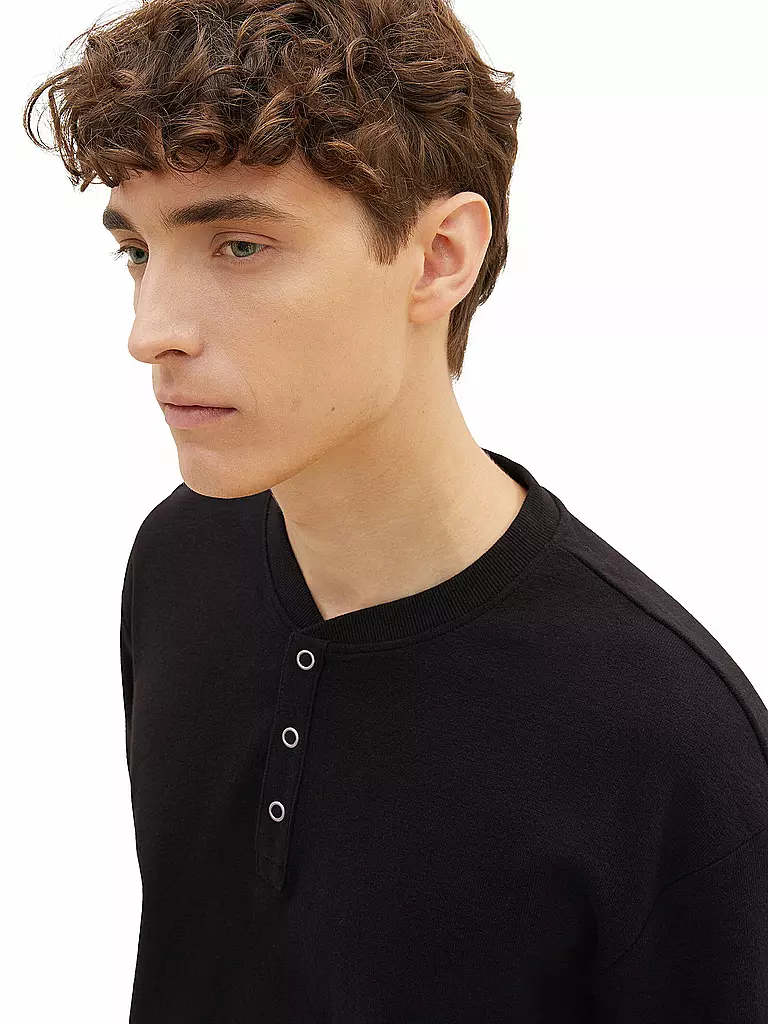 TOM TAILOR DENIM | Langarmshirt | schwarz