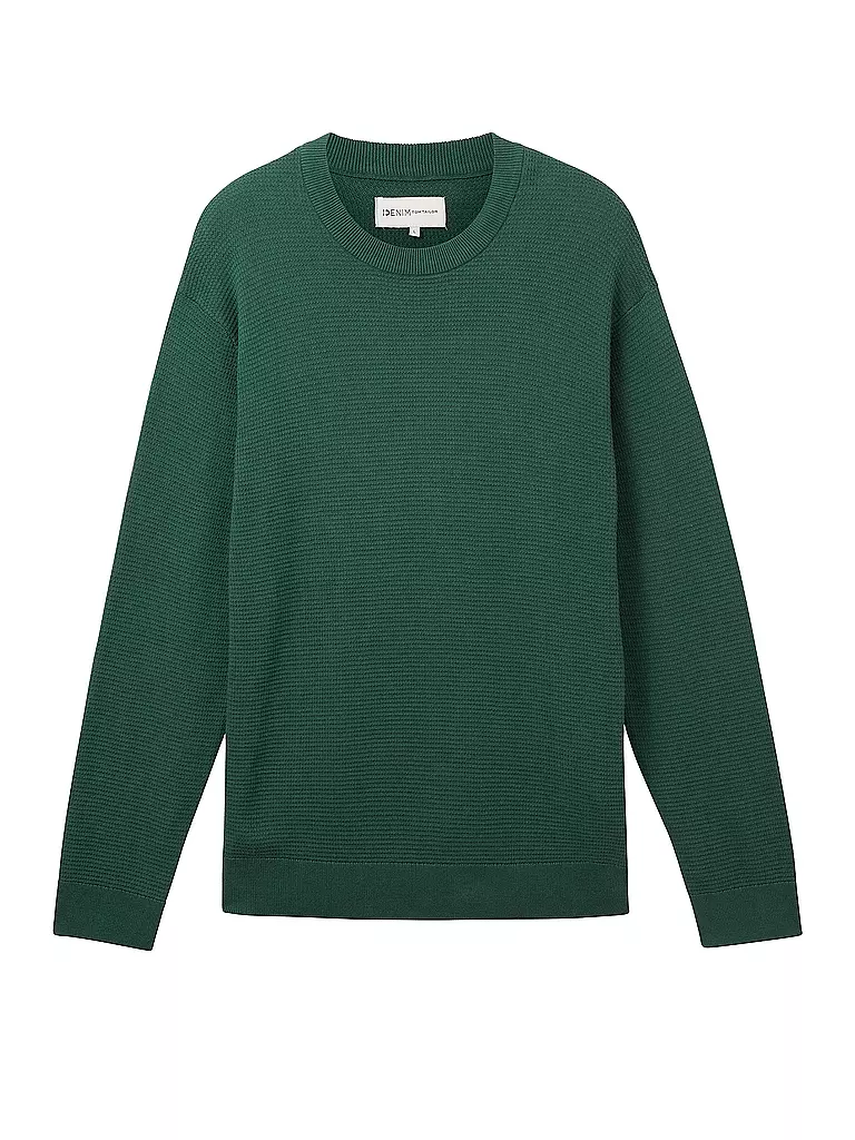 TOM TAILOR DENIM | Pullover | dunkelgrün