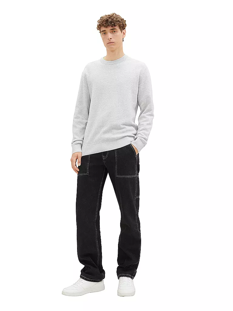 TOM TAILOR DENIM | Pullover | hellgrau