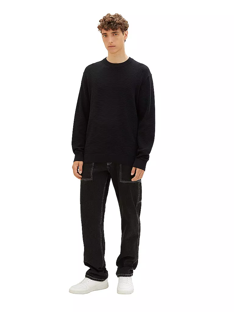 TOM TAILOR DENIM | Pullover | schwarz