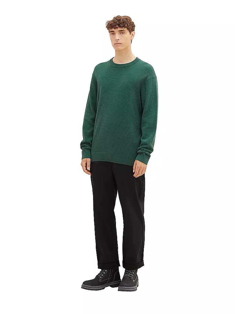 TOM TAILOR DENIM | Pullover | dunkelgrün