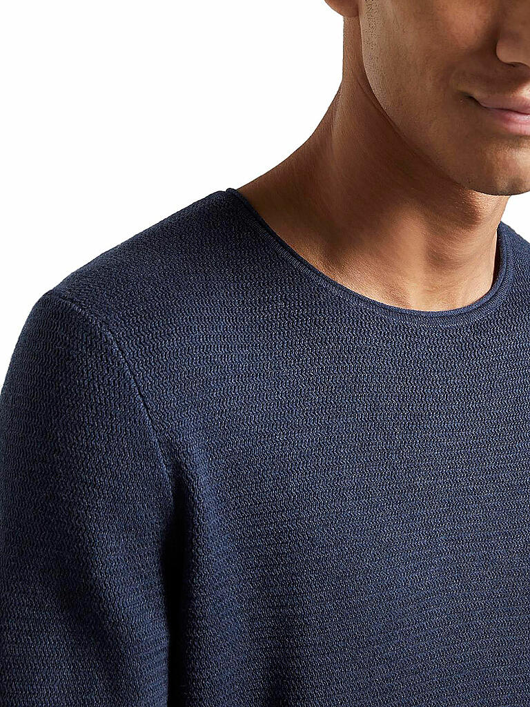 TOM TAILOR Denim Herren Pullover – Strukturierter Regular Fit, Aus Polyester, Für Herbst & Winter