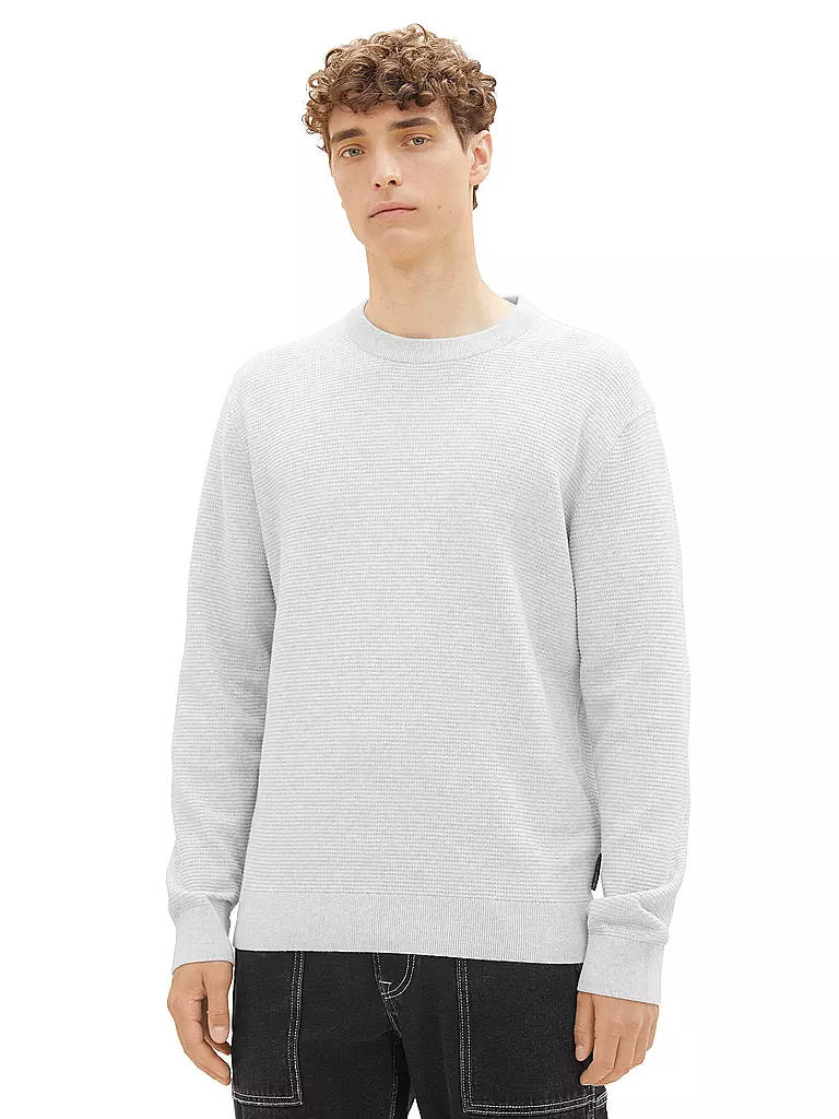 TOM TAILOR DENIM | Pullover | hellgrau