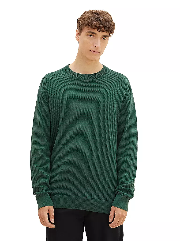 TOM TAILOR DENIM | Pullover | dunkelgrün