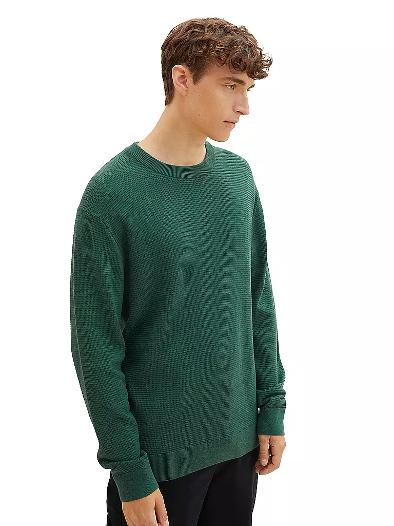 TOM TAILOR DENIM | Pullover | dunkelgrün