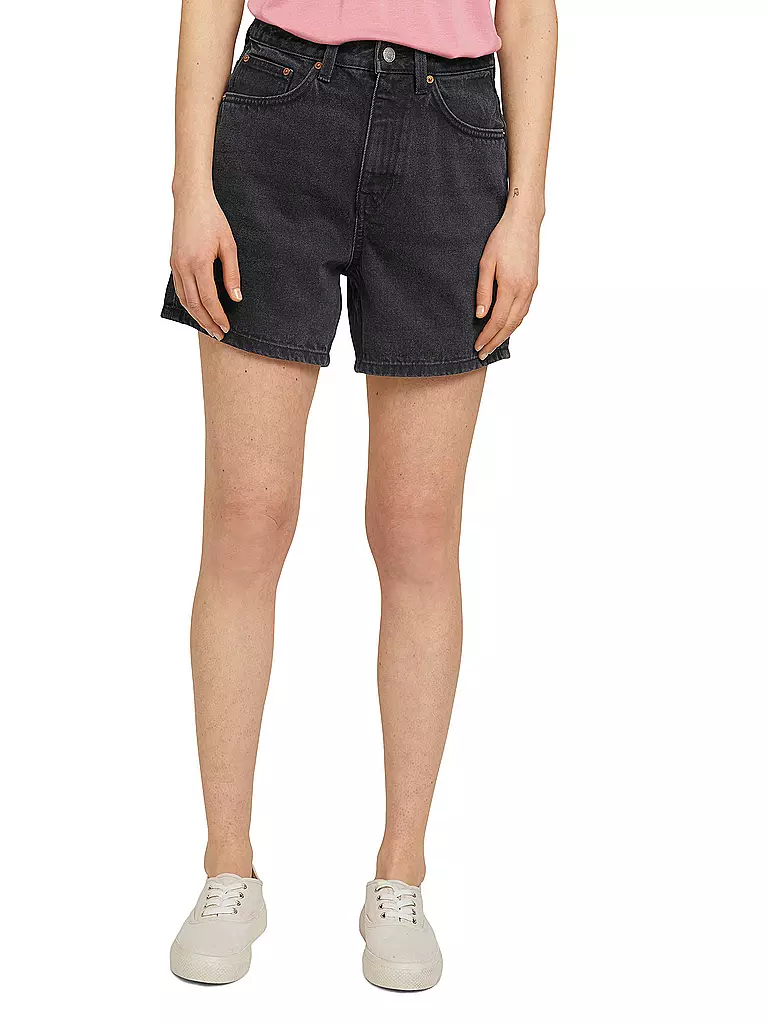 TOM TAILOR DENIM | Shorts Mom Fit | schwarz