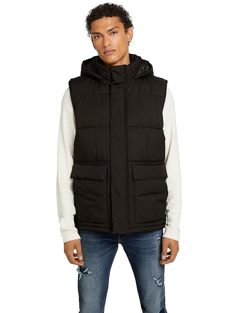 TOM TAILOR DENIM | Steppgilet | schwarz