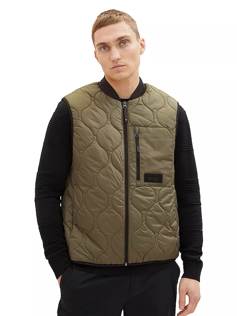 TOM TAILOR DENIM | Steppgilet | schwarz