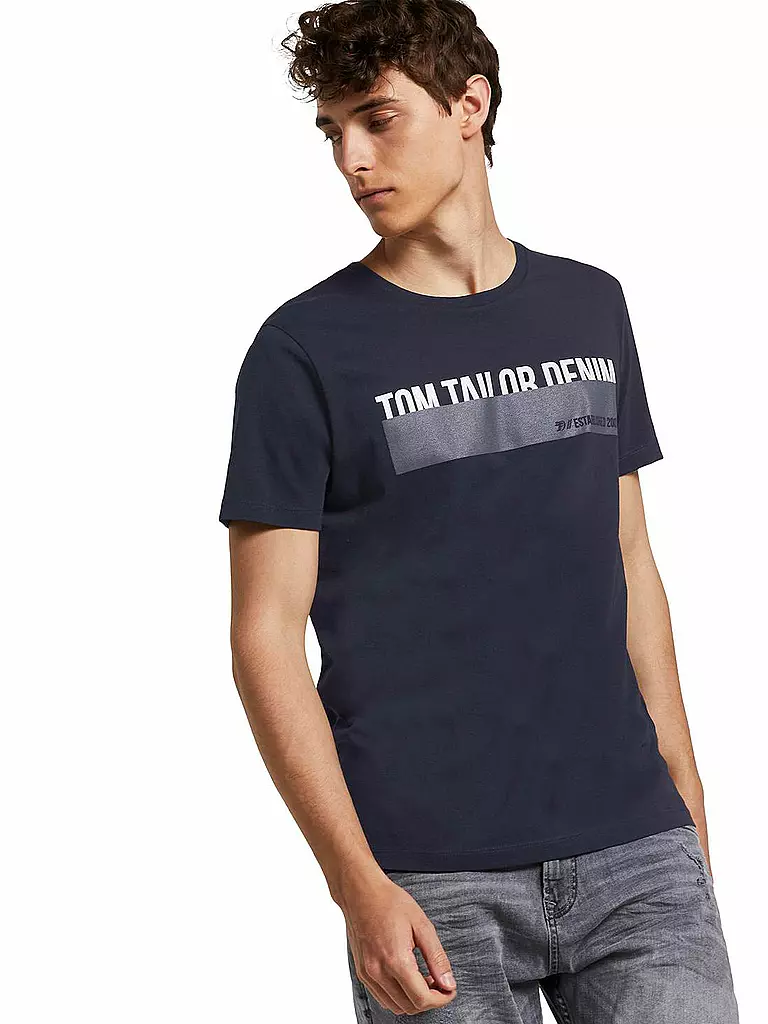 TOM TAILOR DENIM | T Shirt  | schwarz