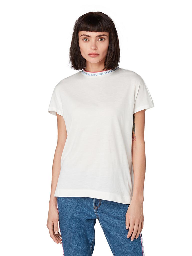 TOM TAILOR DENIM | T-Shirt Relaxed-Fit | creme