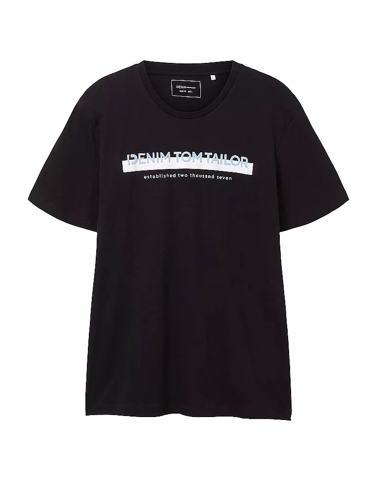 TOM TAILOR DENIM | T-Shirt | schwarz