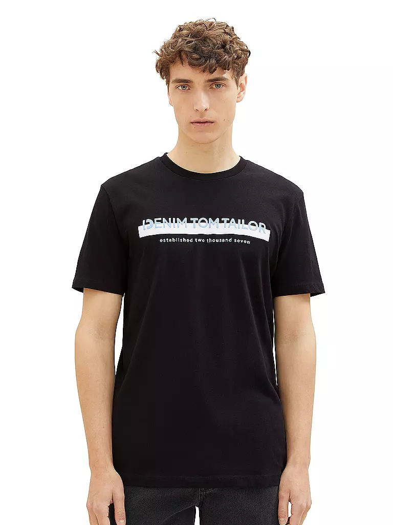 TOM TAILOR DENIM | T-Shirt | schwarz