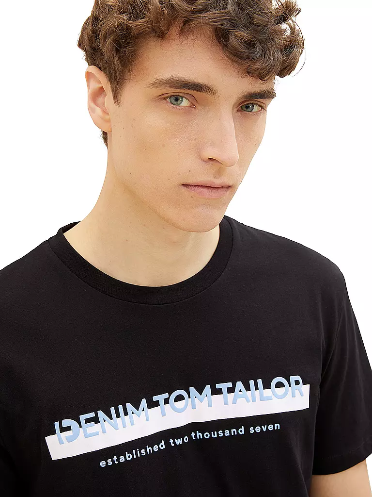 TOM TAILOR DENIM | T-Shirt | schwarz