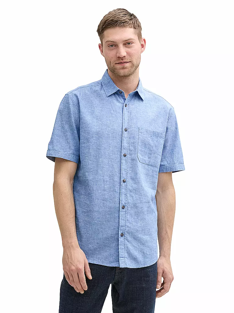TOM TAILOR |  Hemd Regular Fit | blau