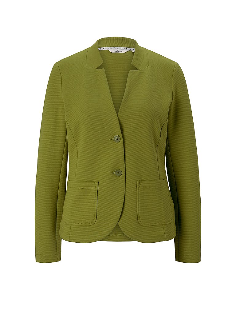 TOM TAILOR Jerseyblazer grün | L