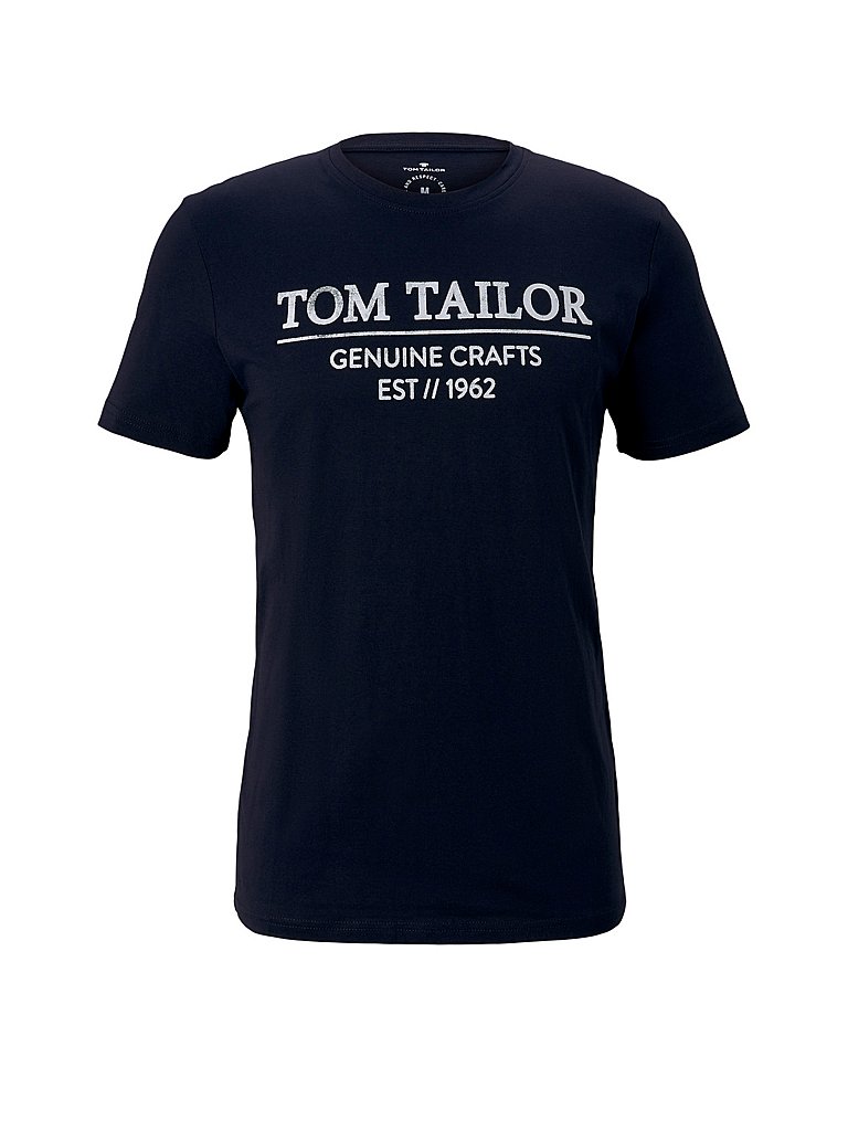 TOM TAILOR T-Shirt Regular FIt blau | L