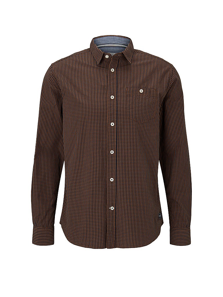 TOM TAILOR Hemd Regular Fit  blau | L