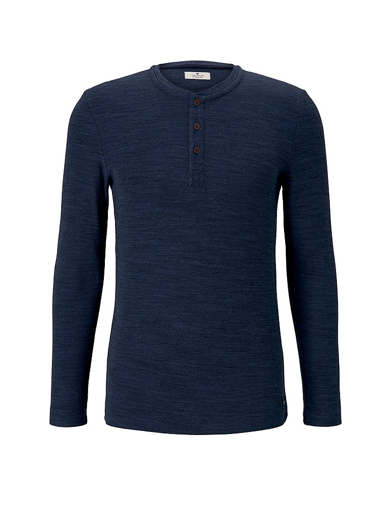 TOM TAILOR Langarmshirt blau | M