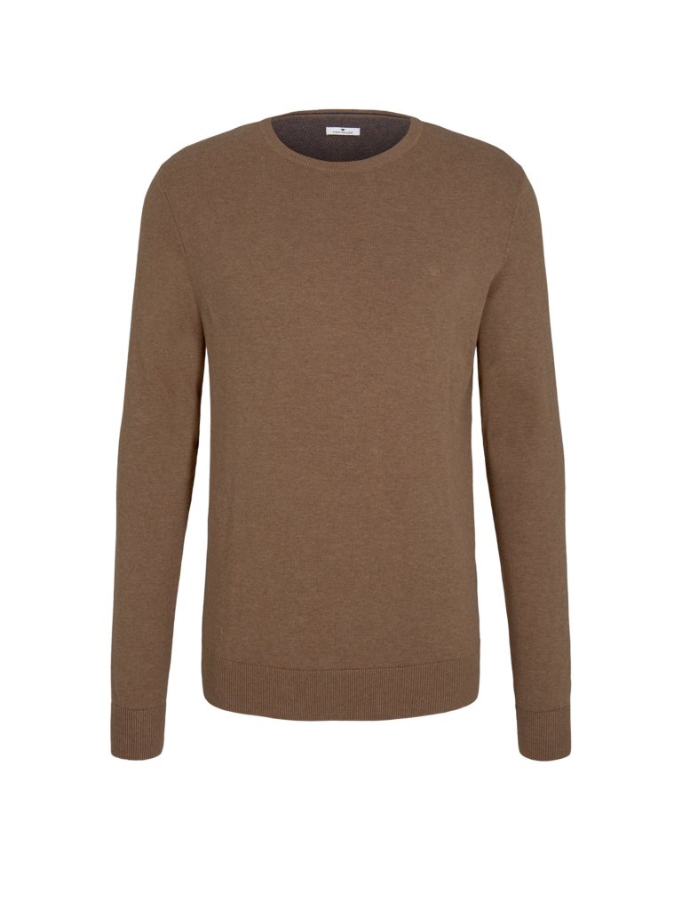 TOM TAILOR Pullover braun | S