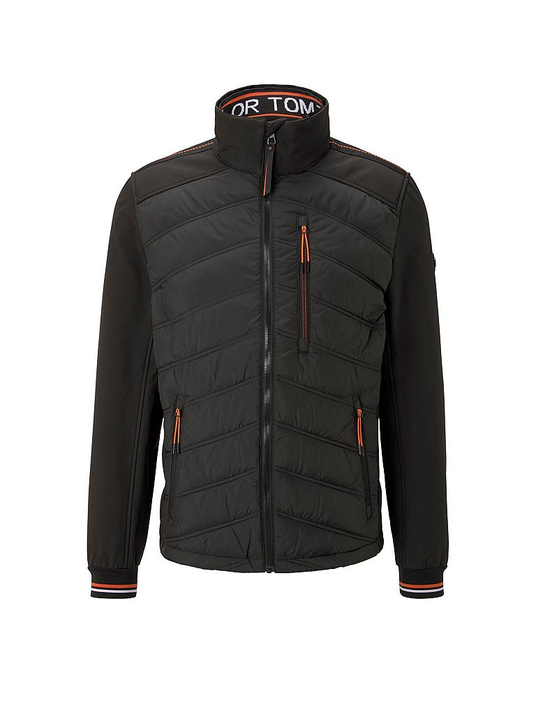 TOM TAILOR Jacke schwarz | L