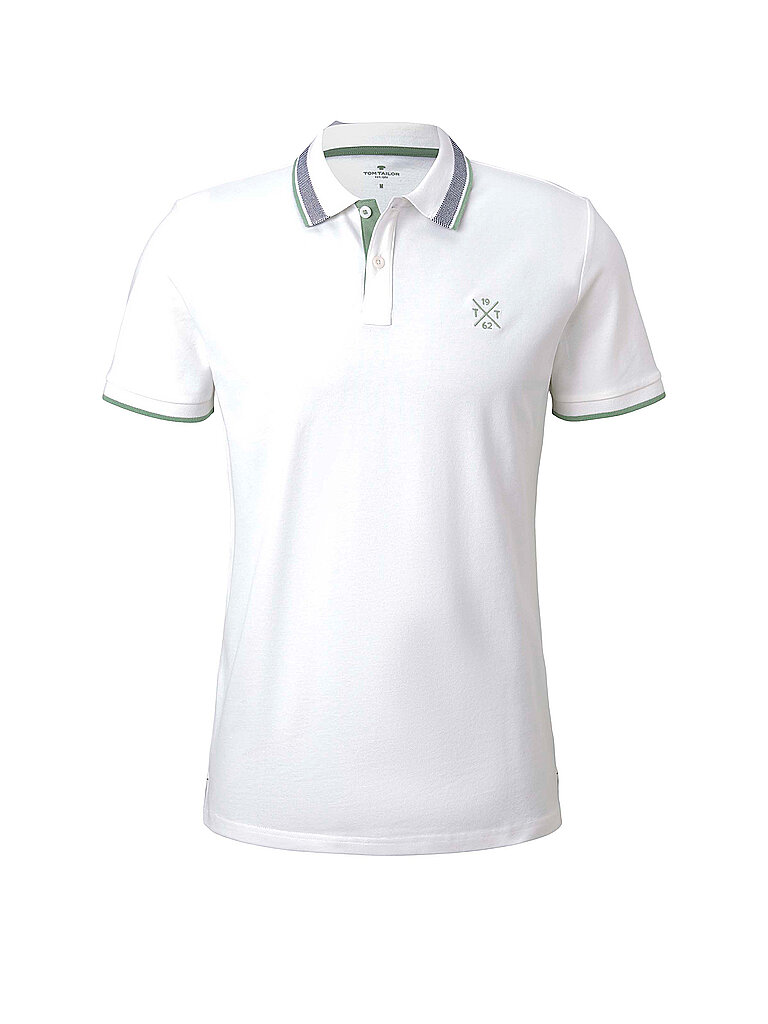 TOM TAILOR Poloshirt Regular Fit  weiß | L