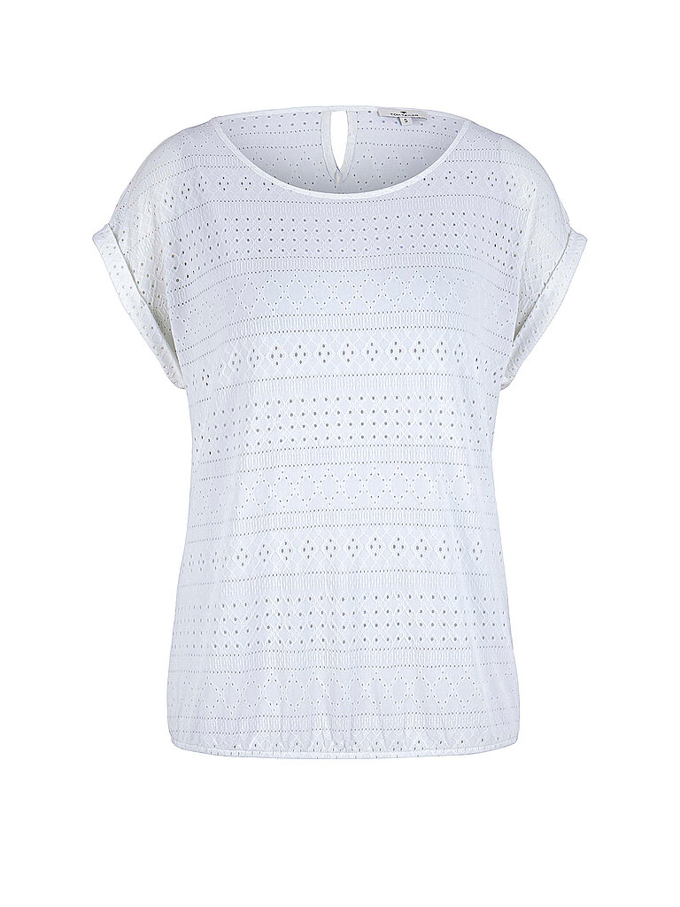 TOM TAILOR Shirt weiß | S