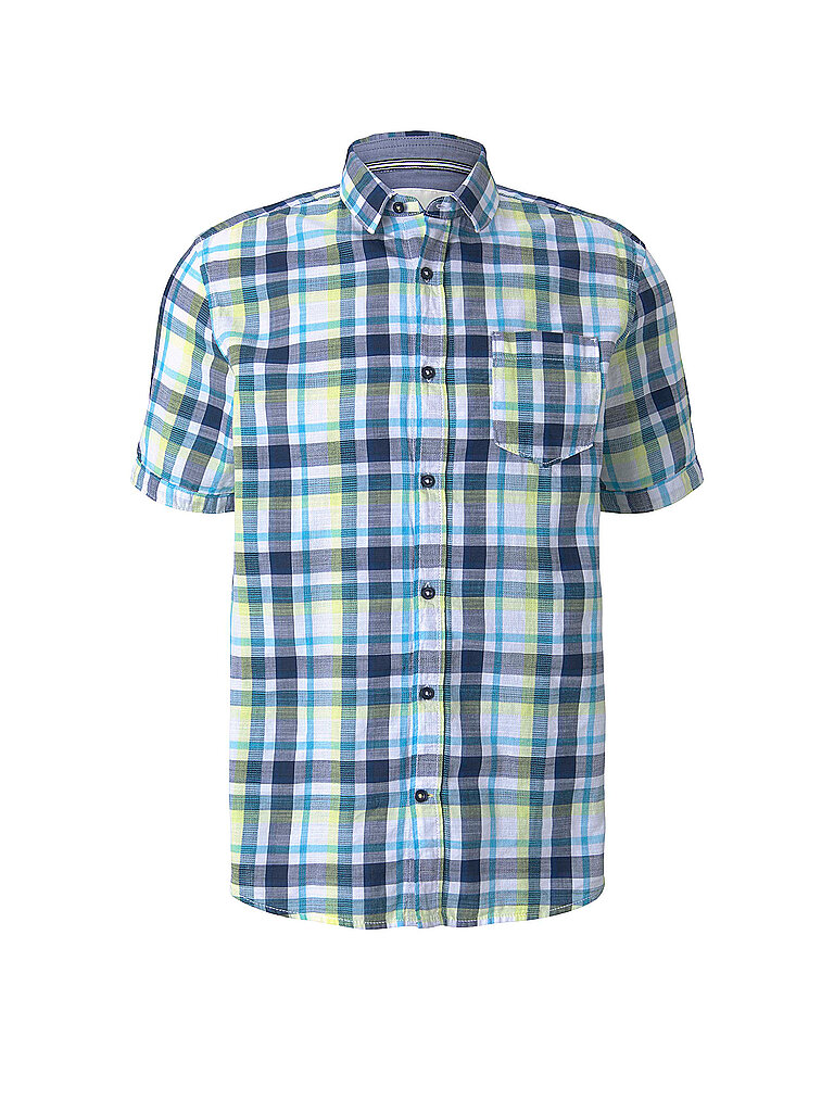 TOM TAILOR Hemd Slim Fit gelb | L