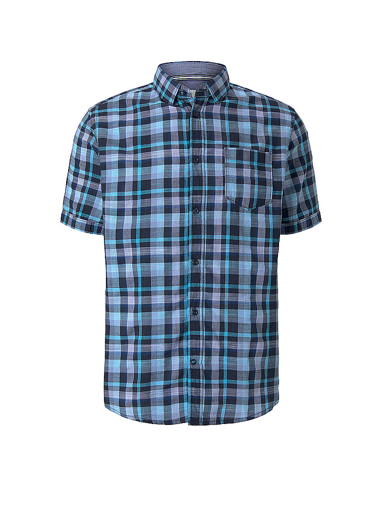 TOM TAILOR Hemd Slim Fit blau | M