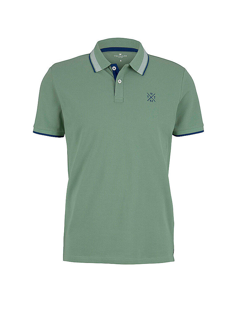 TOM TAILOR Poloshirt Regular Fit  grün | L