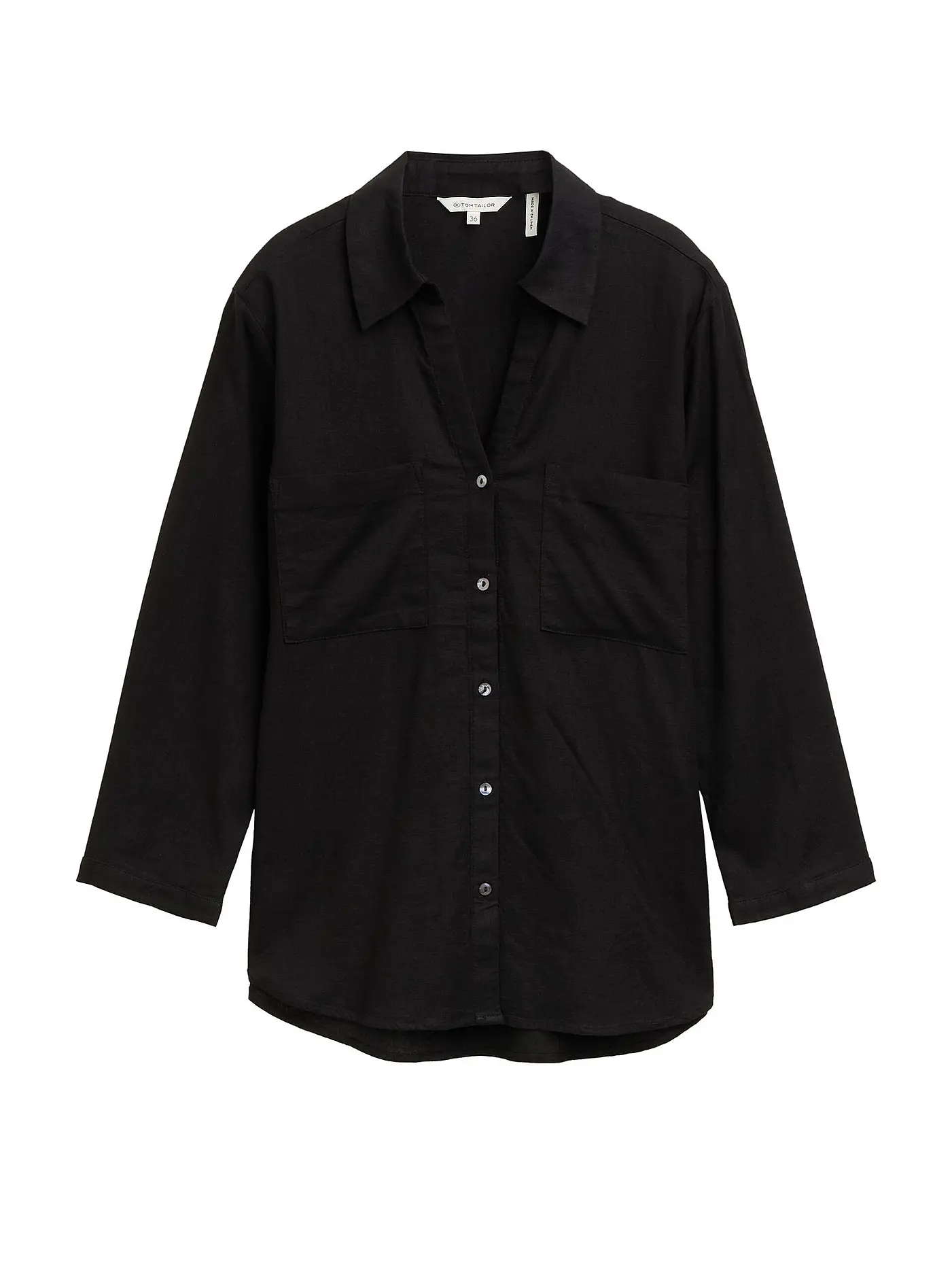 TOM TAILOR | Bluse  | schwarz