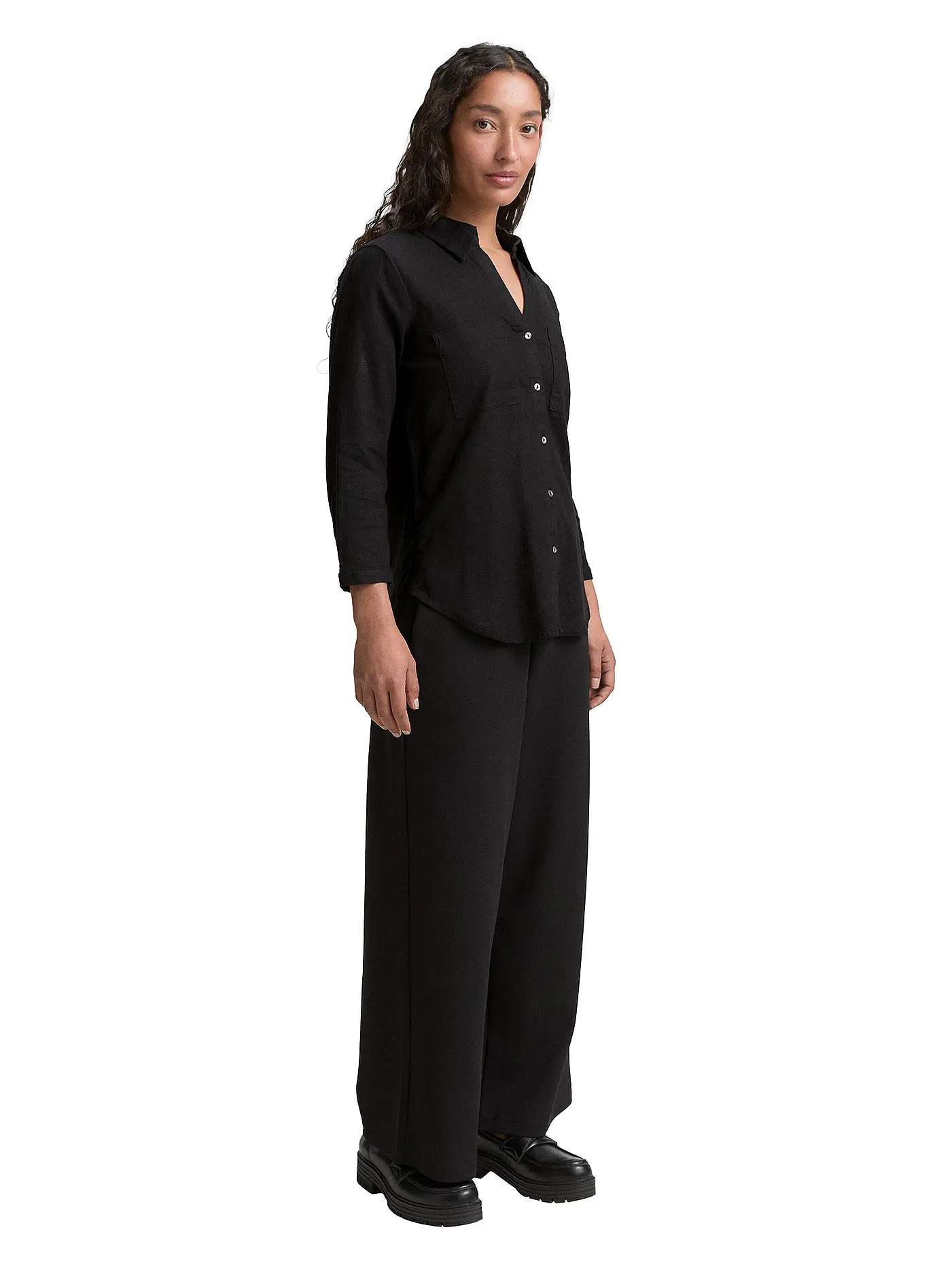 TOM TAILOR | Bluse  | schwarz