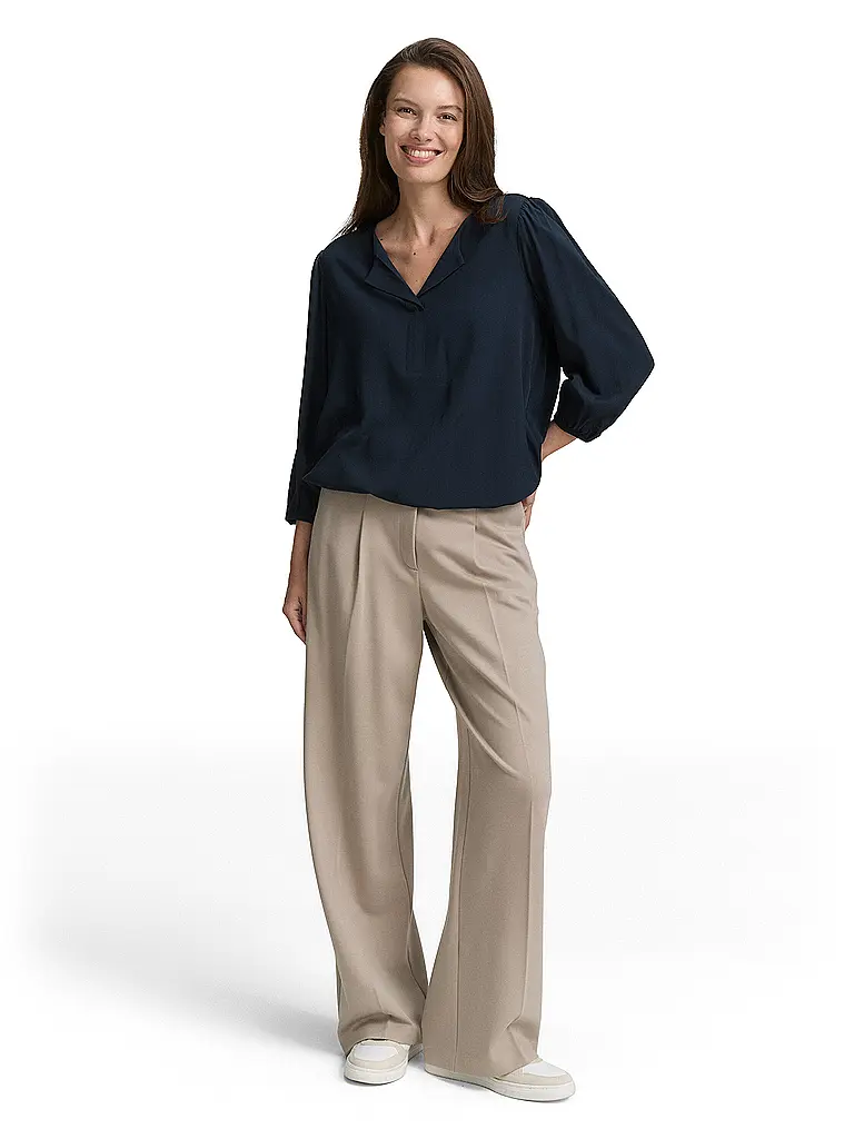 TOM TAILOR | Bluse  | dunkelblau