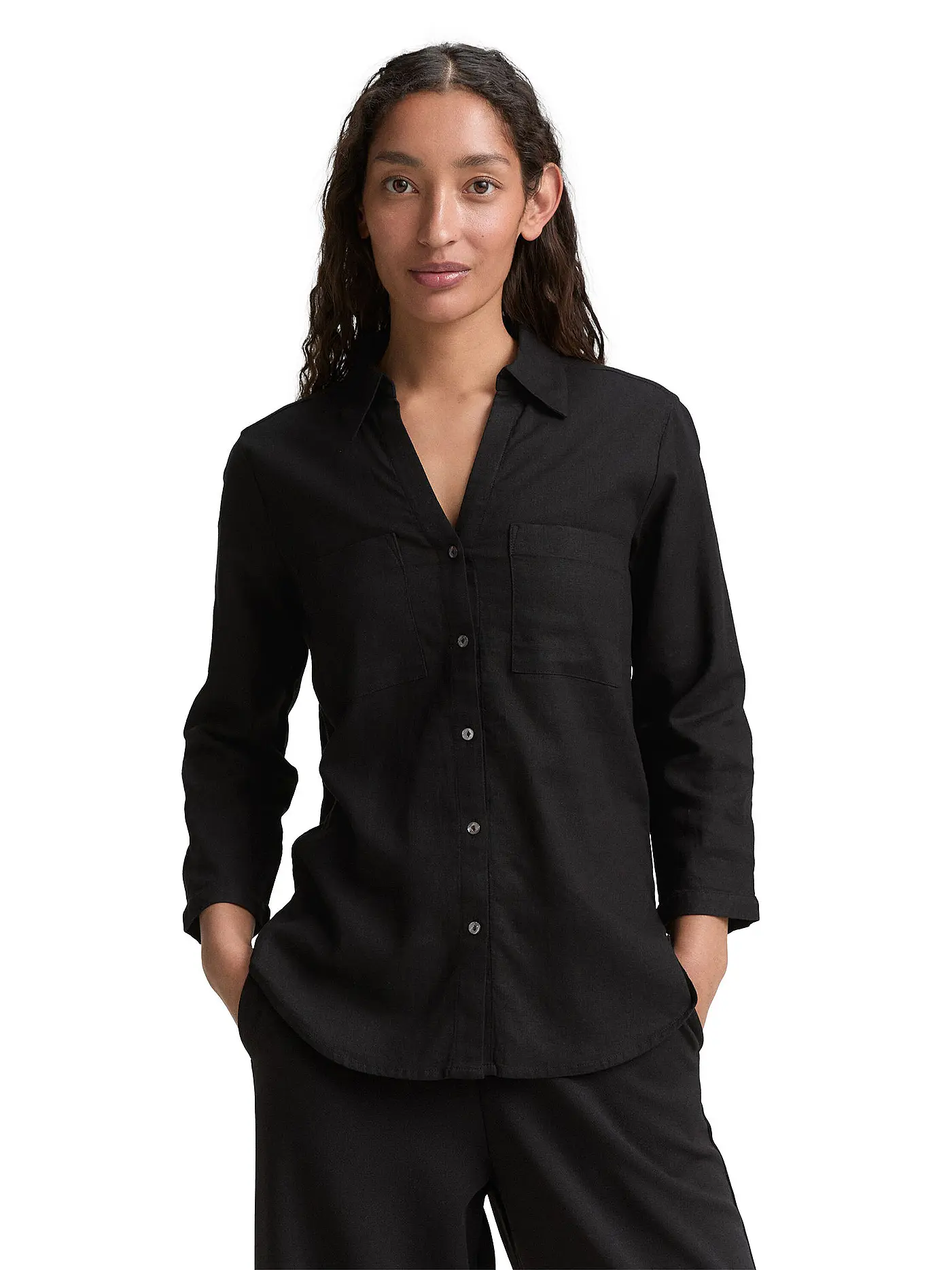 TOM TAILOR | Bluse  | schwarz