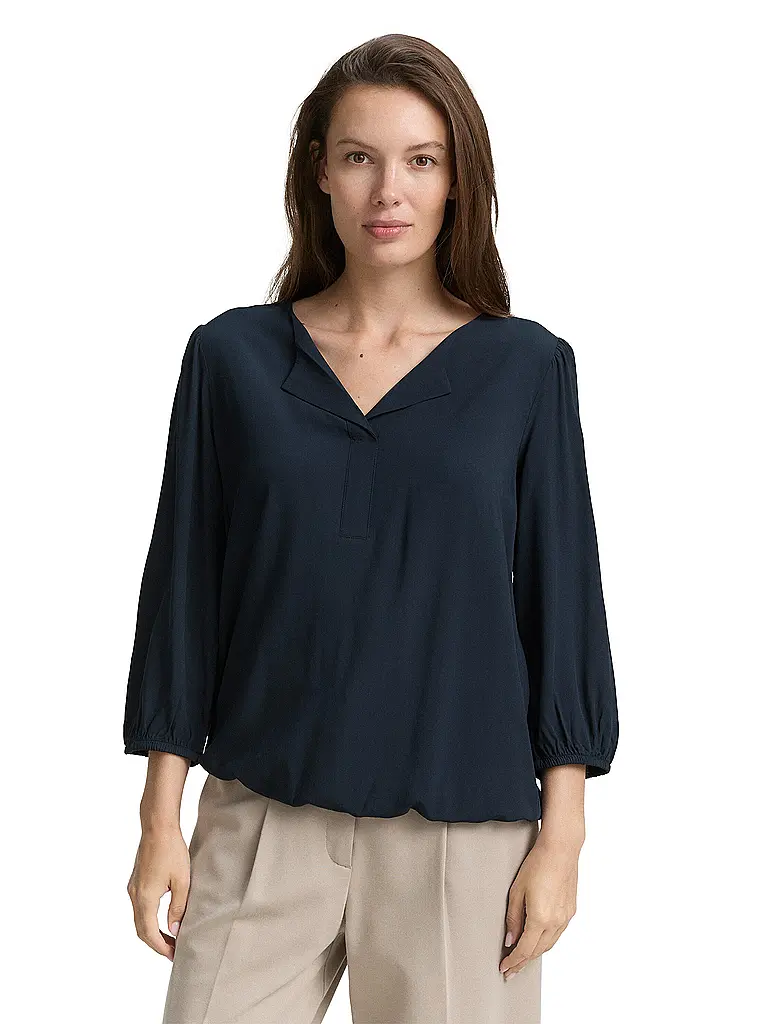 TOM TAILOR | Bluse  | dunkelblau