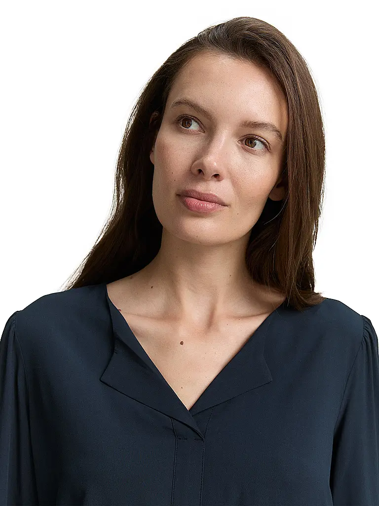 TOM TAILOR | Bluse  | dunkelblau