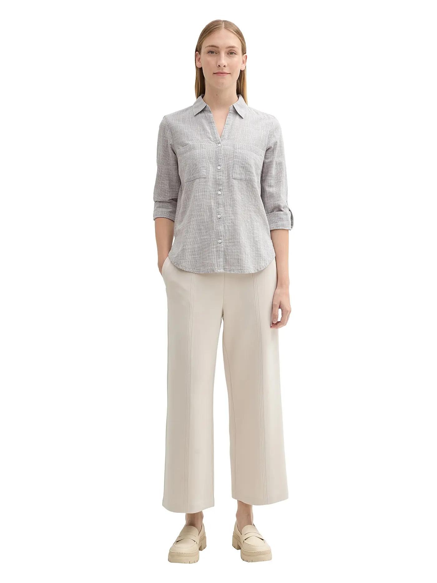 TOM TAILOR | Bluse | grau