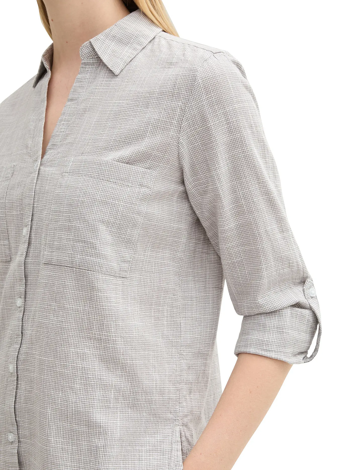 TOM TAILOR | Bluse | grau