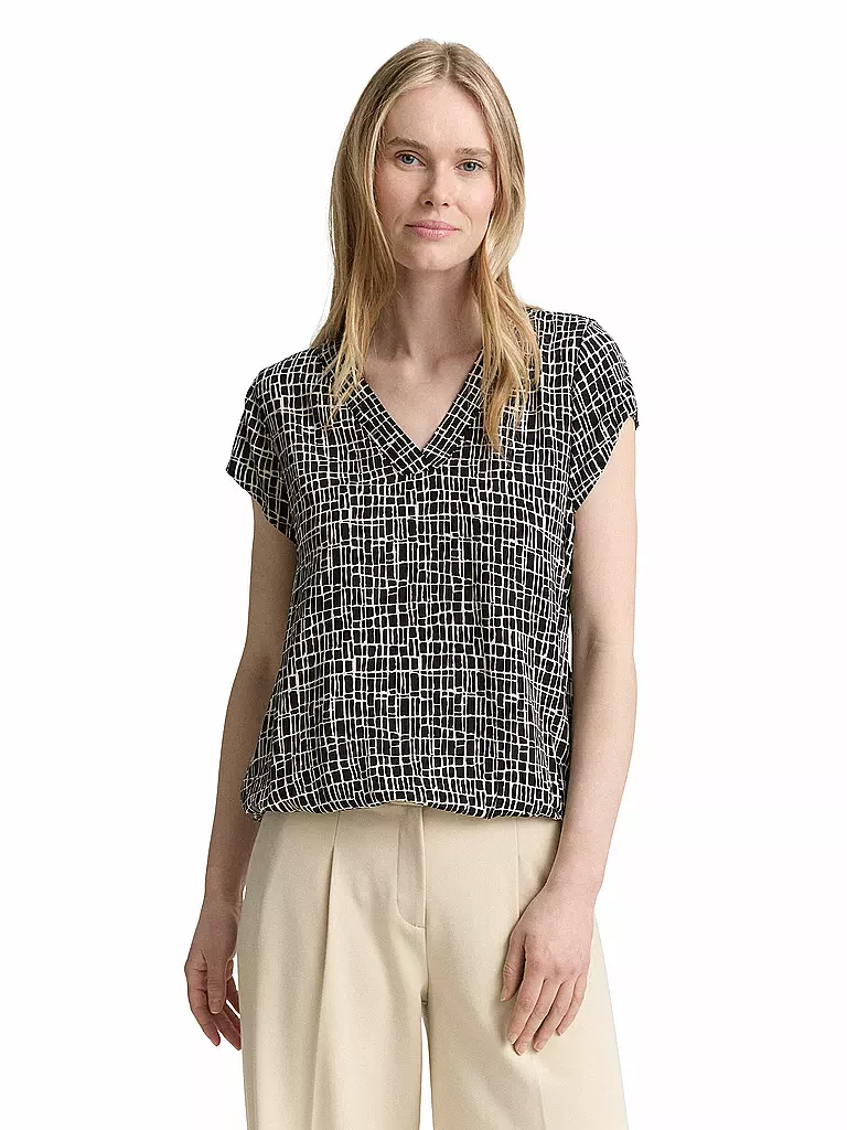 TOM TAILOR | Blusenshirt  | schwarz