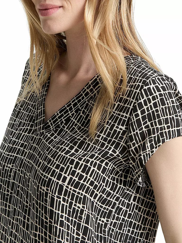 TOM TAILOR | Blusenshirt  | schwarz