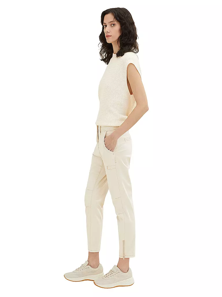 TOM TAILOR | Cargohose 7/8 | beige